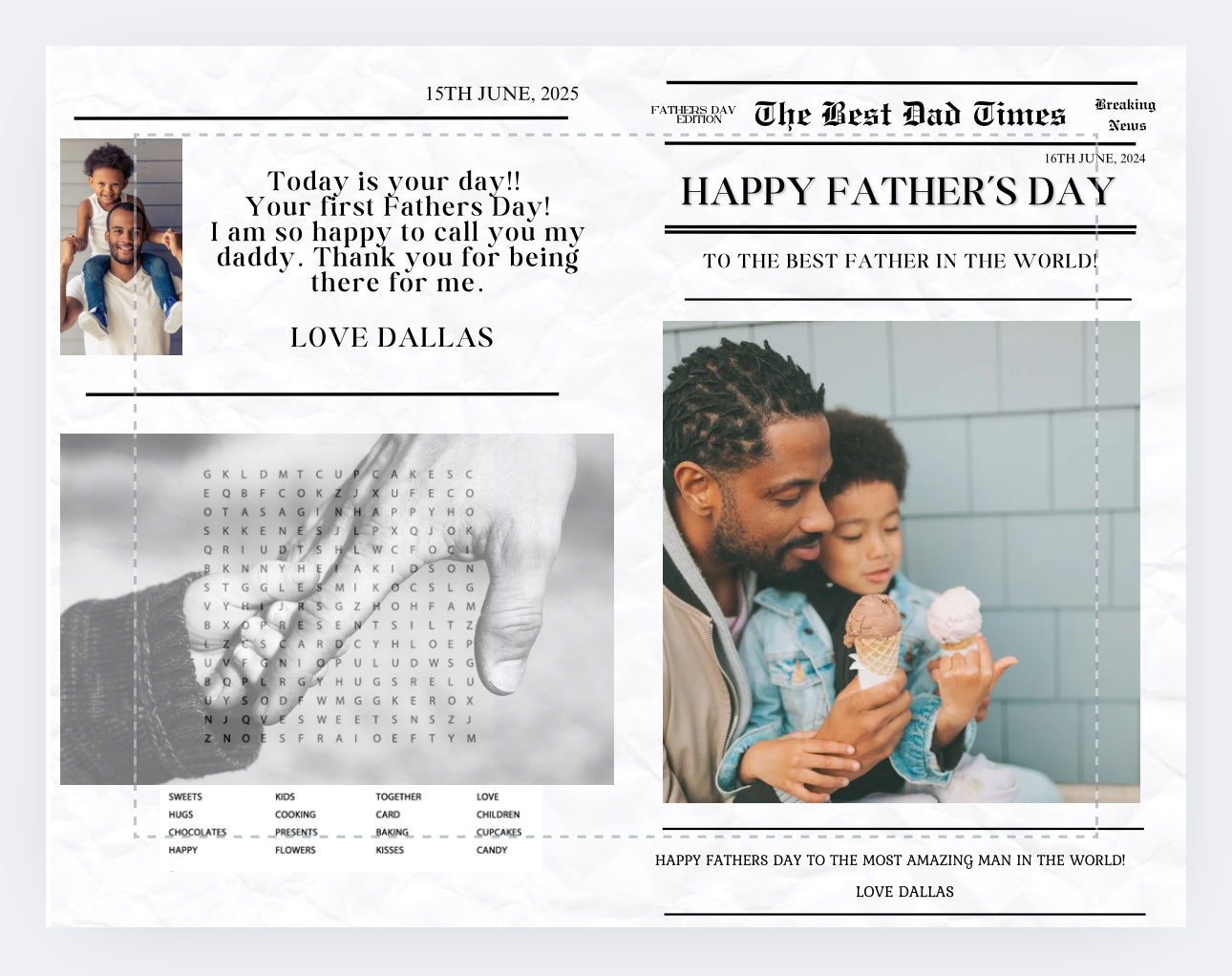 BEST MOM/DAD NEWS TEMPLATE
