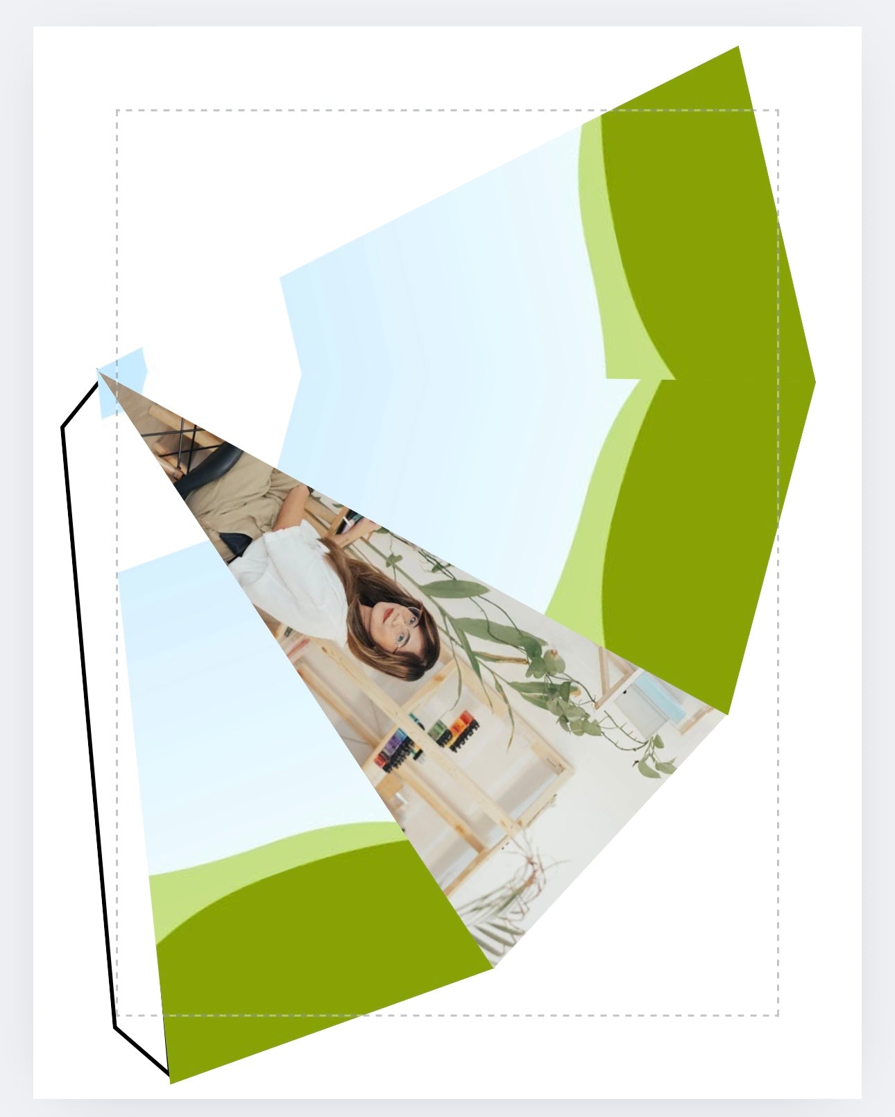 3D Photo Pyramid Bouquet Holder