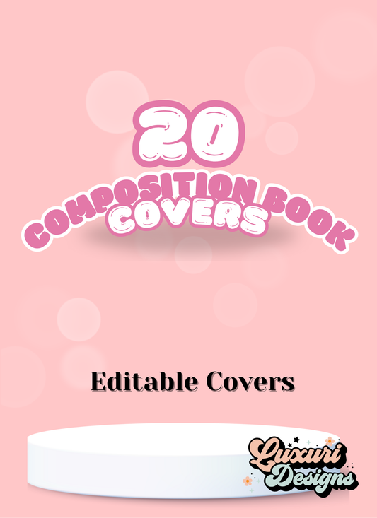 20 Composition Book Covers