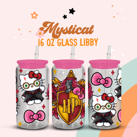 Mysticat Glass Libbey with whip topper