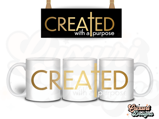Created with purpose  … UVDTF Decal