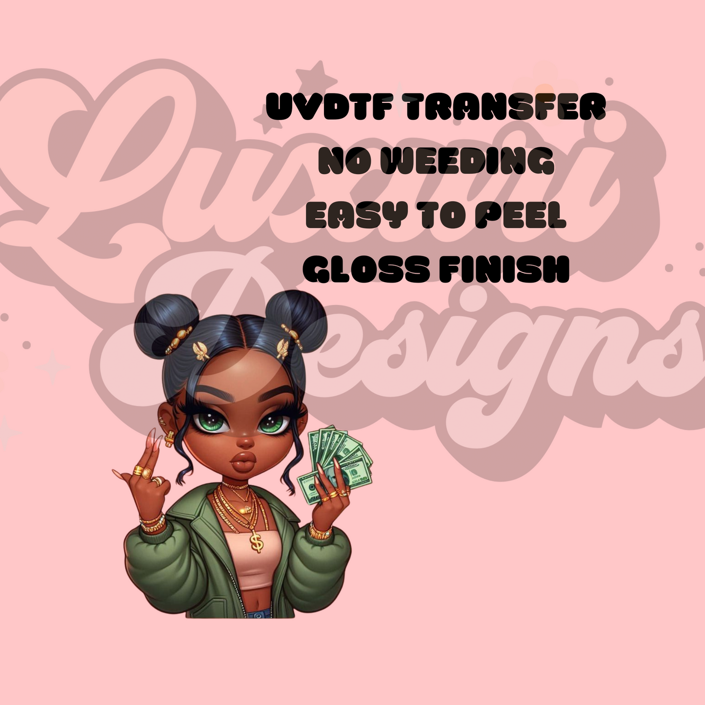 Cash money  UVDTF Decal